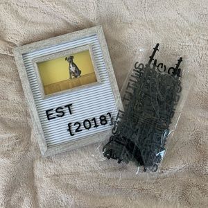 word board with picture frame - $5 SHIPPING!!!!